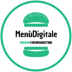Logo con hamburger e testo "MenùDigitale".